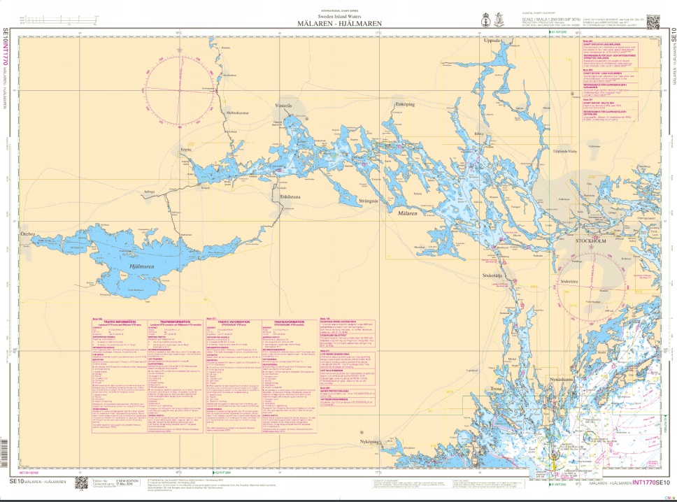 S 10 Kustkort Mälaren-Hjälmaren