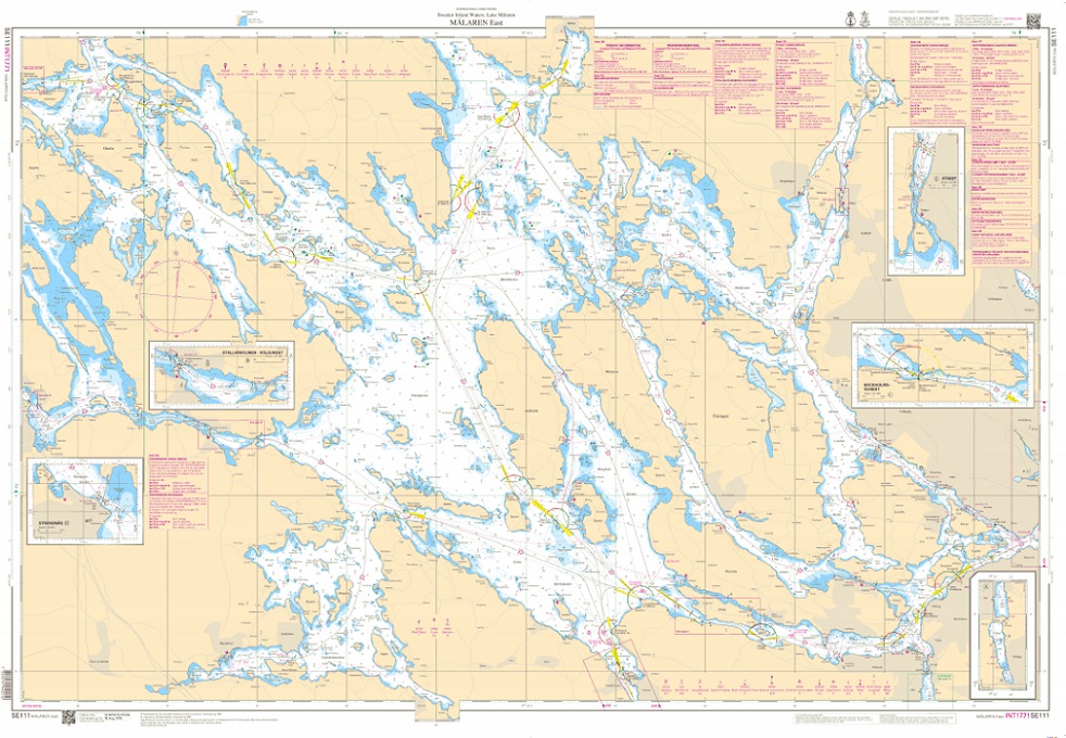 S 111 Skärgårdskort Mälaren Östra