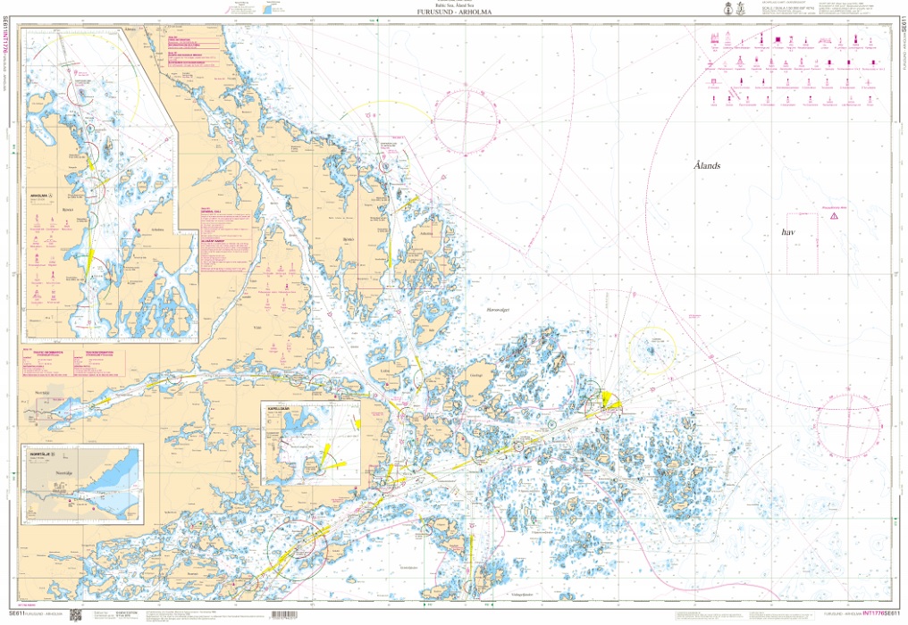 S 611 Skärgårdskort Furusund - Arholma