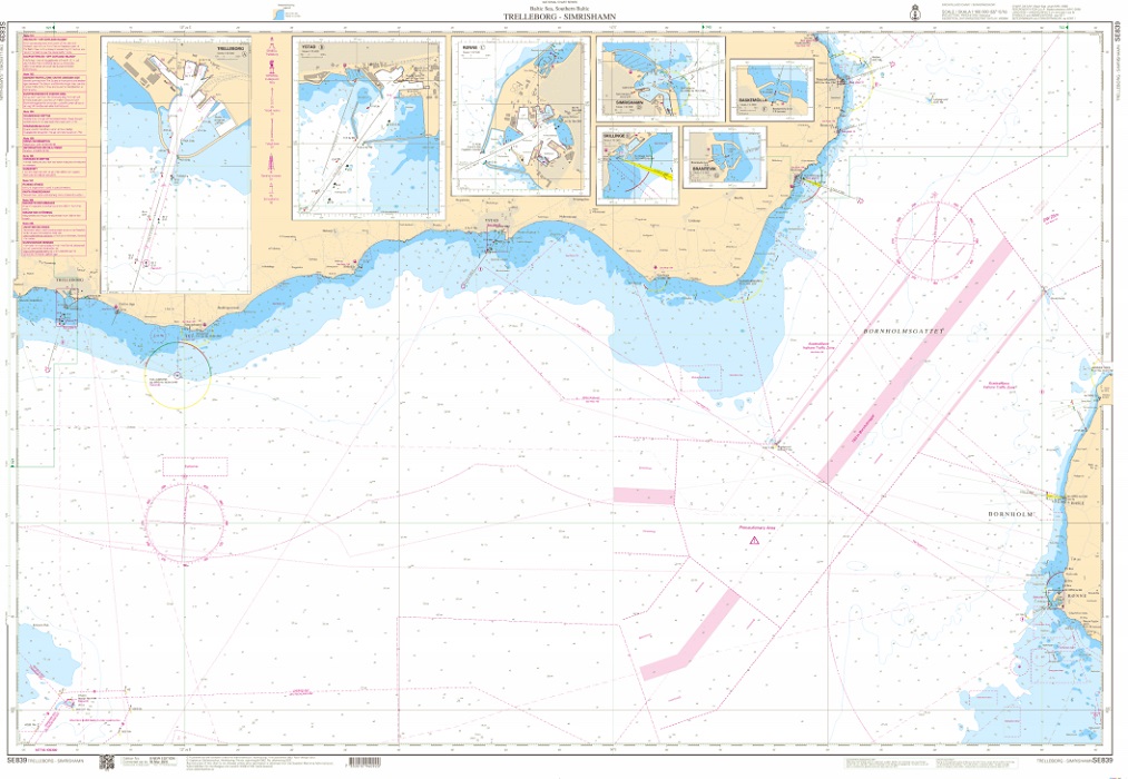 S 839 Skärgårdskort Trelleborg - Simrishamn