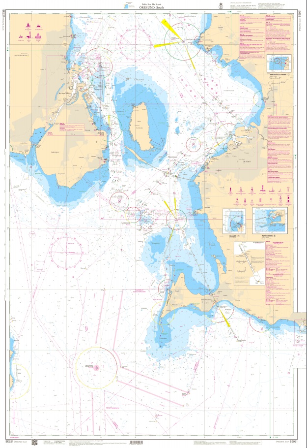 S 921 Skärgårdskort Öresund Södra