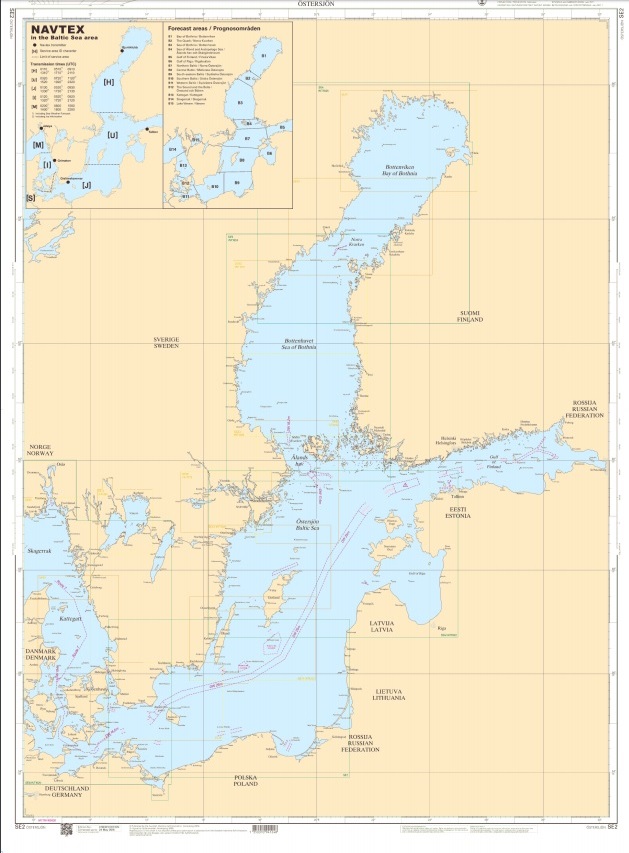 S 2 Översiktskort Östersjön