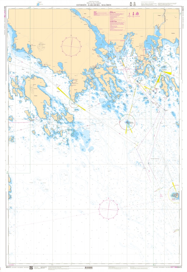 S 412 Skärgårdskort Esterön - Karlsborg - Malören