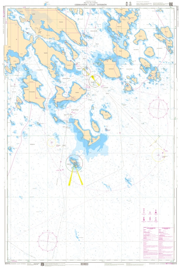 S 414 Skärgårdskort Germandön - Luleå - Esterön