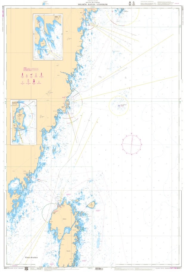 S 511 Skärgårdskort Holmön - Ratan - Vännskär