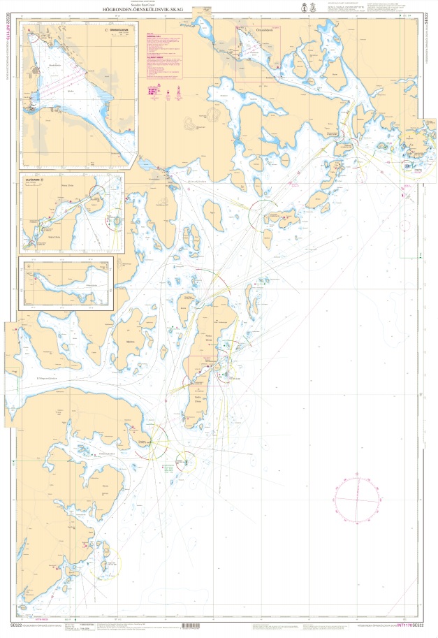 S 522 Skärgårdskort Högbonden - Örnsköldsvik - Skag
