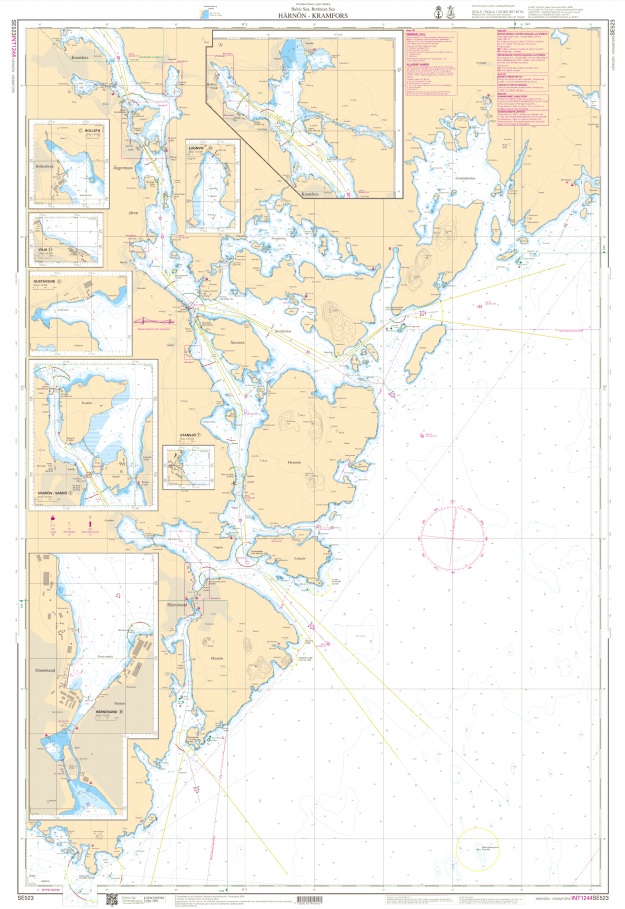 S 523 Skärgårdskort Härnön - Kramfors