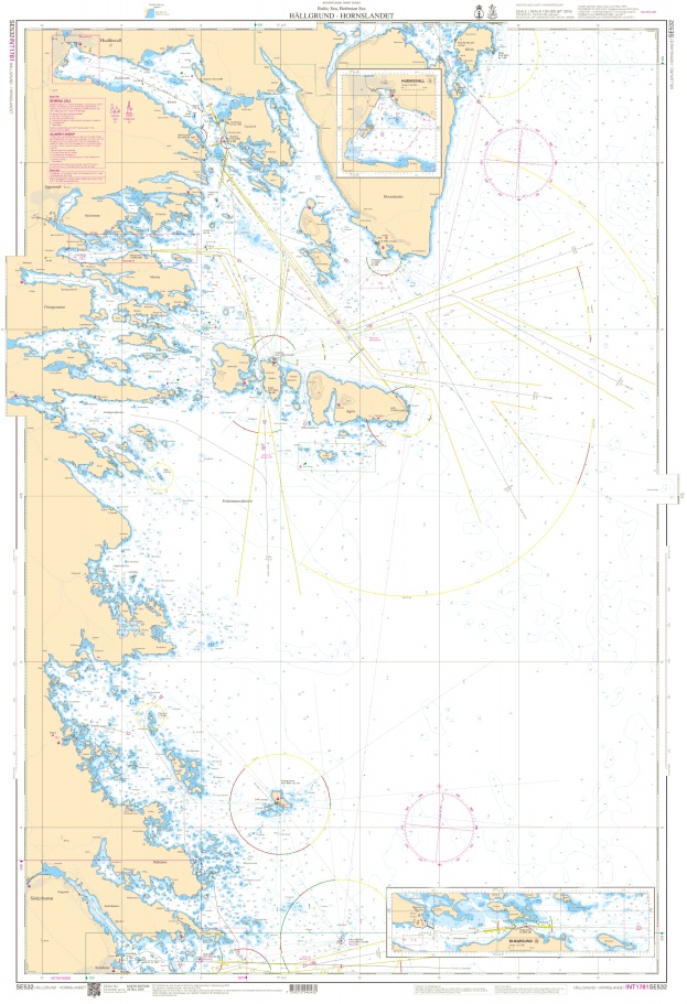 S 532 Skärgårdskort Hällgrund - Hornslandet