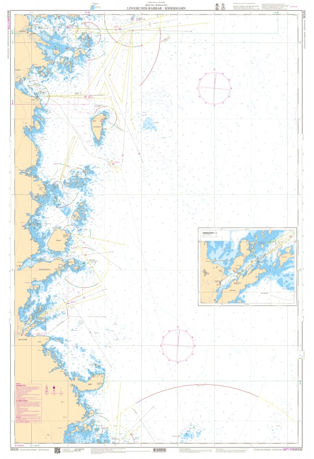 S 533 Skärgårdskort  Lövgrunds Rabbar - Söderhamn - Hällgrund
