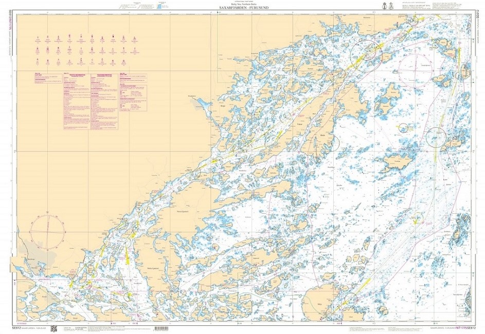 S 612 Skärgårdskort Saxarfjärden - Furusund