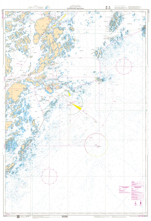 S 615 Skärgårdskort Sandhamns Inlopp