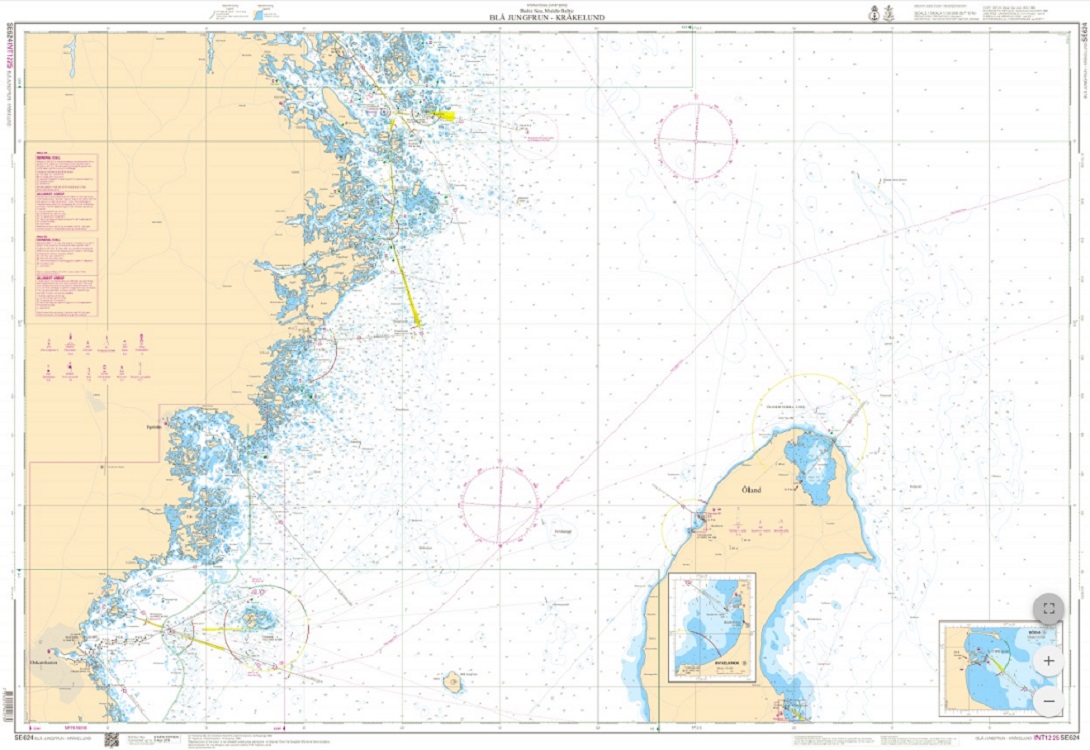 S 624 Skärgårdskort Blå Jungfrun - Kråkelund