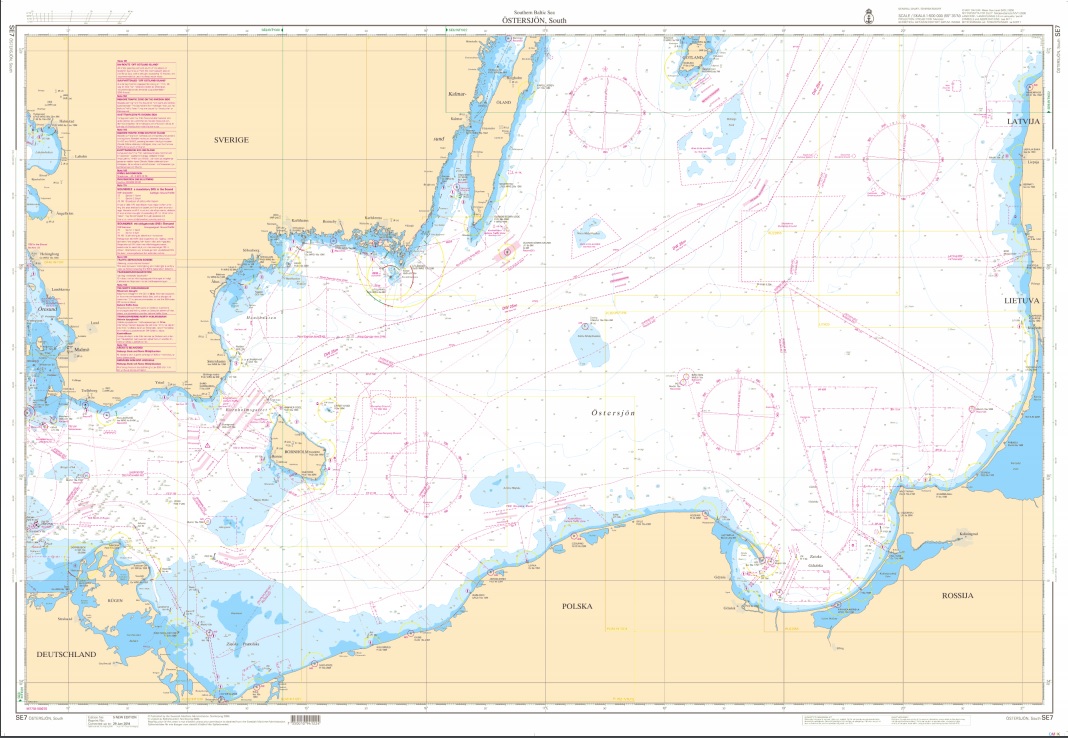 S 7 Översiktskort Östersjön Södra