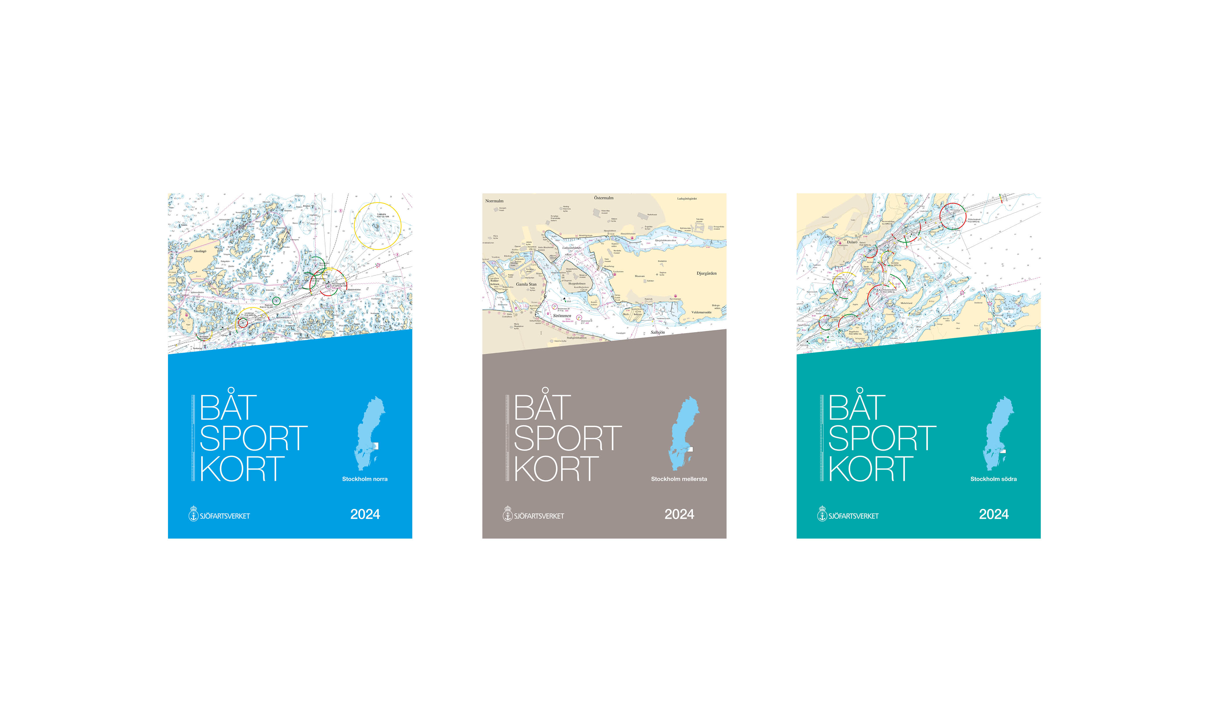 Stockholm Båtsportkortpaket (set om 3)