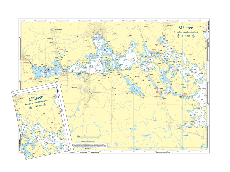Mälaren Översiktskort Hydrographica
