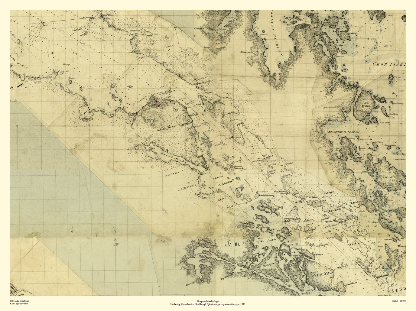 Öregrund med inlopp Svenska Sjöarkivet nr 91