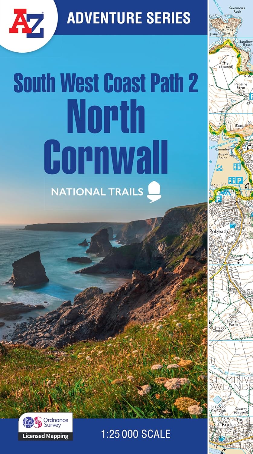 South West Coast Path 2 National Trails atlas: North Cornwall