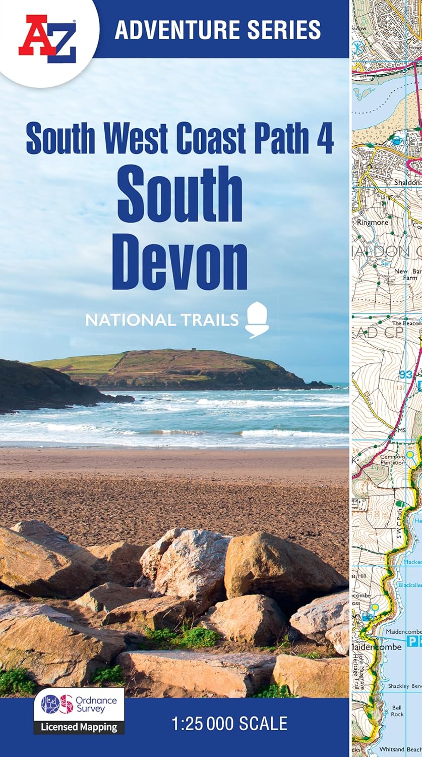 South West Coast Path 4 National Trails atlas: South Devon