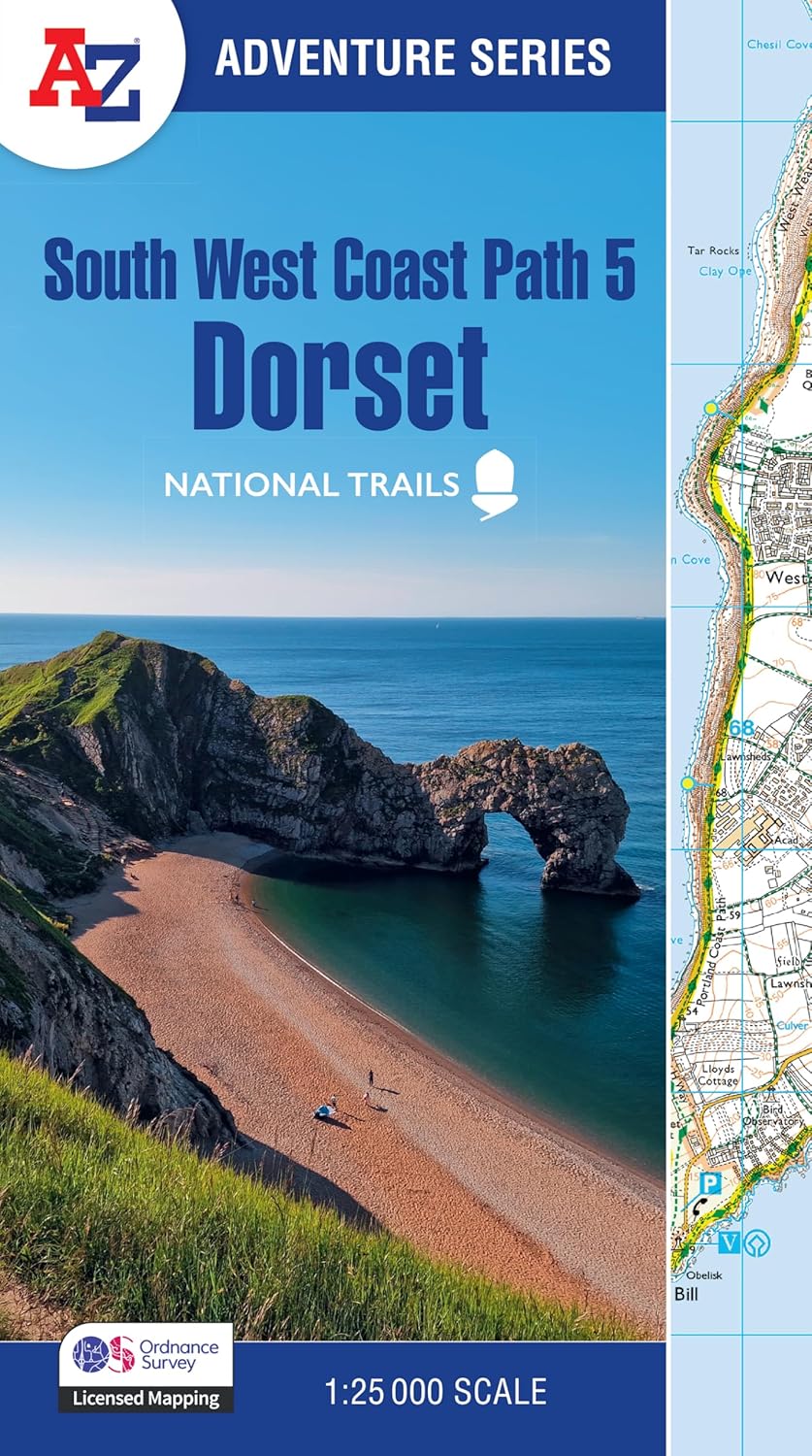 South West Coast Path 5 National Trails atlas: Dorset