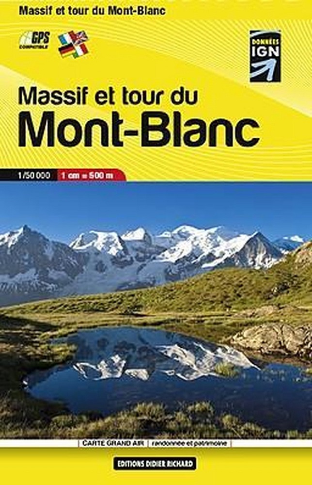Tour du Mont Blanc 1:50 000