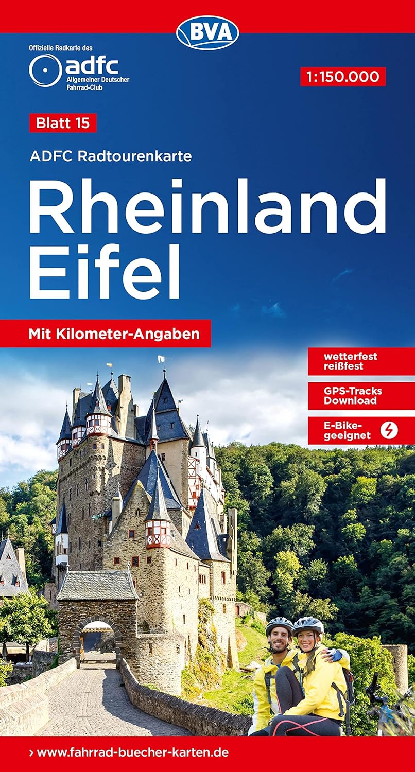 15 Cykelkarta Tyskland Rheiland-Eifel 1:150.000