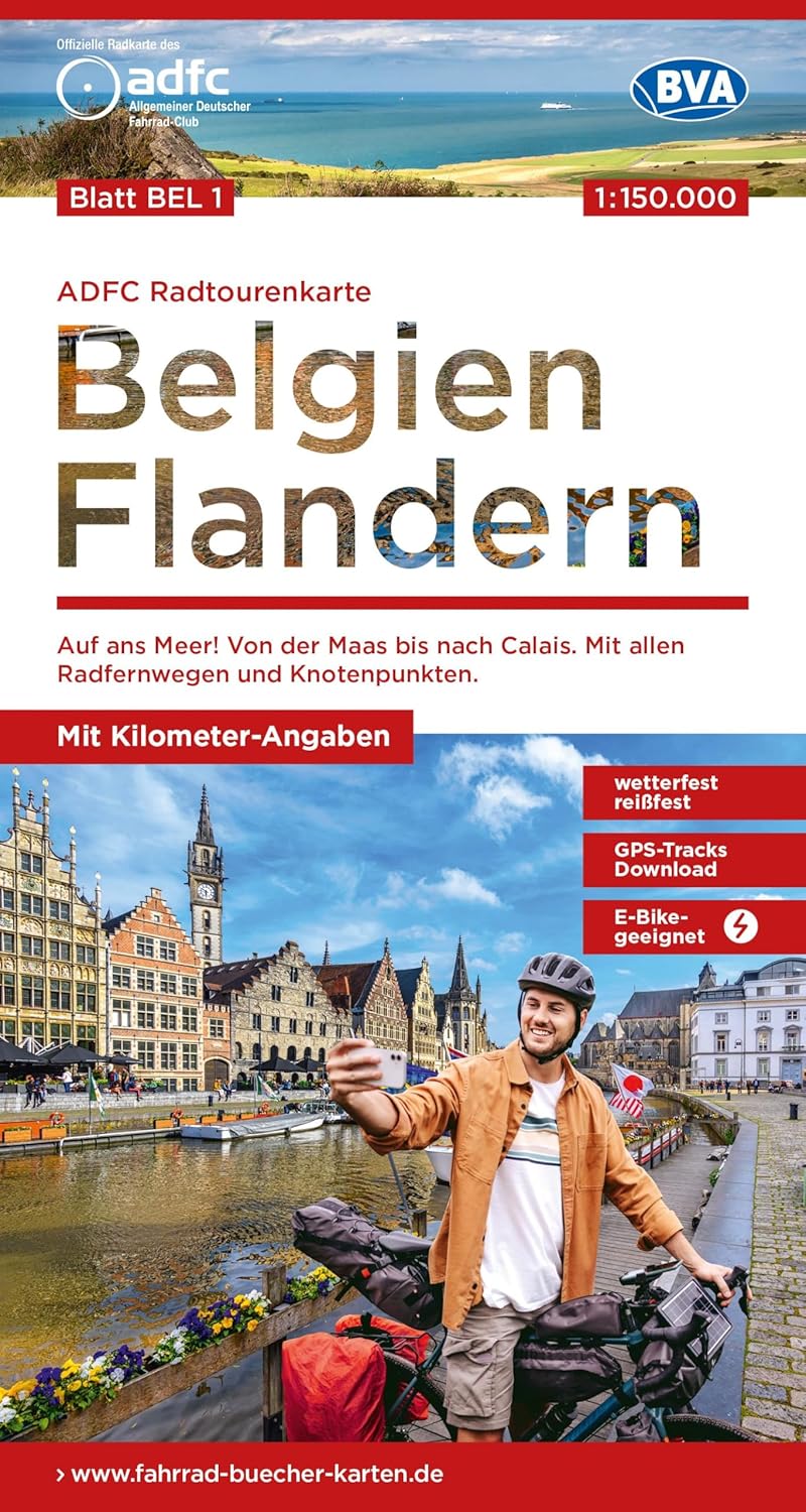 1 Cykelkarta Belgien Flanders