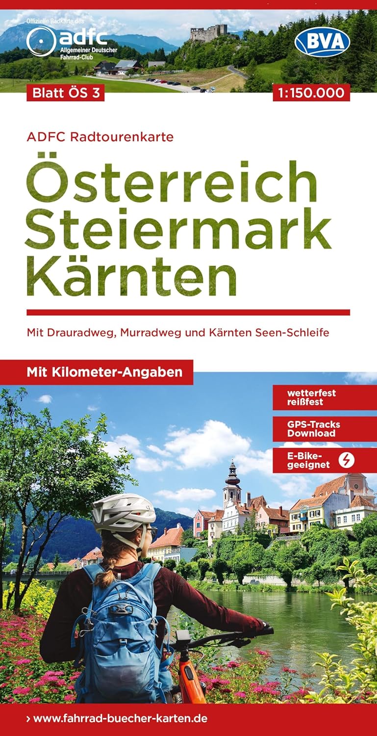 3 Cykelkarta Österrike Styria Carinthia