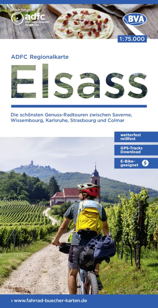 Elsass/Oberrhein Nord Cykelkarta