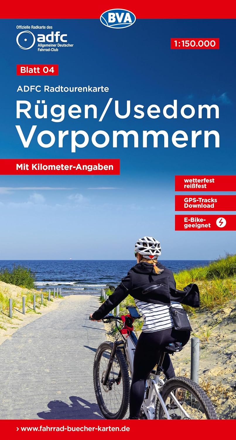 4 Cykelkarta Tyskland Rügen-Usedom-Vorpommern 1:150.000