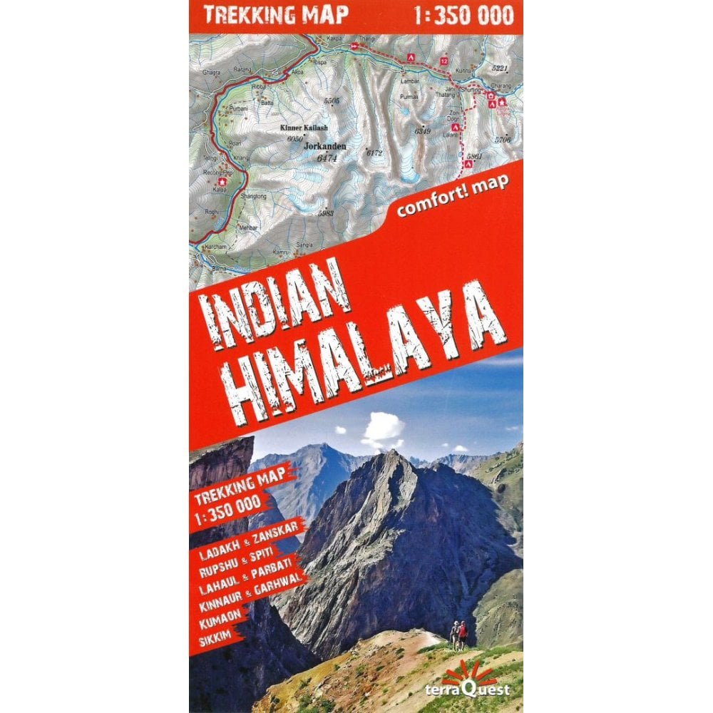 Indian Himalaya Trekking map