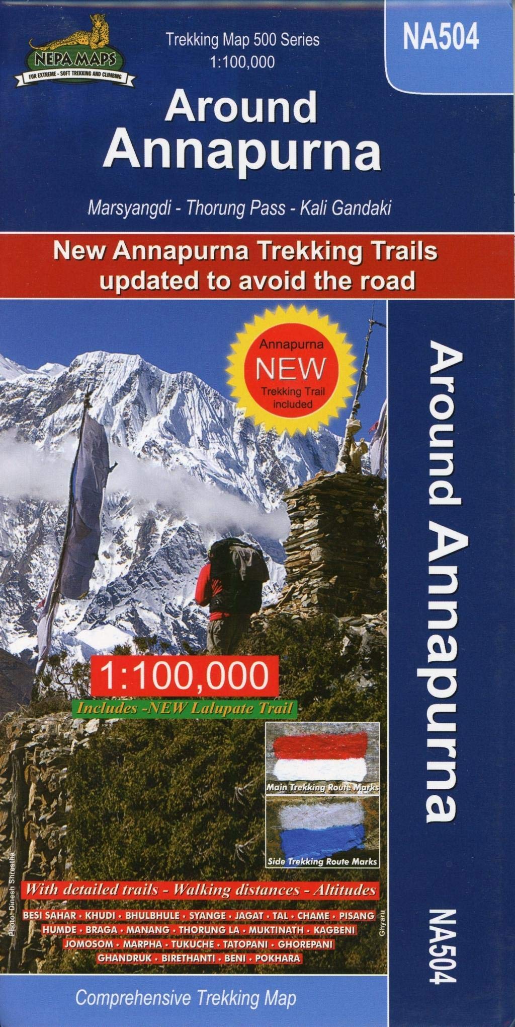 Around Annapurna Nepa maps