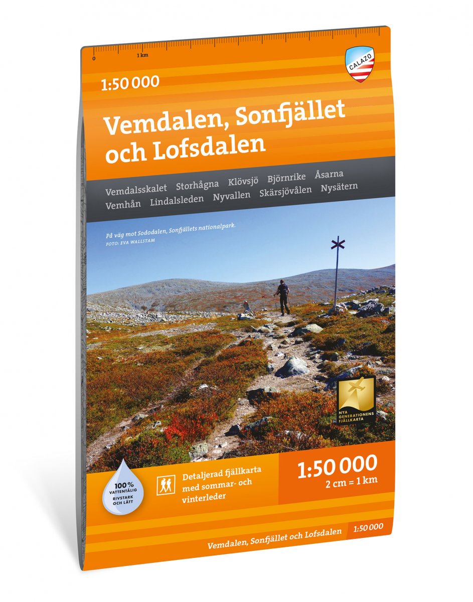 Vemdalen, Sonfjället och Lofsdalen 1:50 000 Calazo