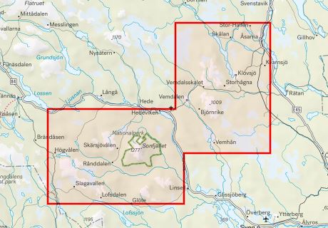 Alternativ bild 1 för Calazo Vemdalen, Sonfjället & Lofsdalen 1:50.000