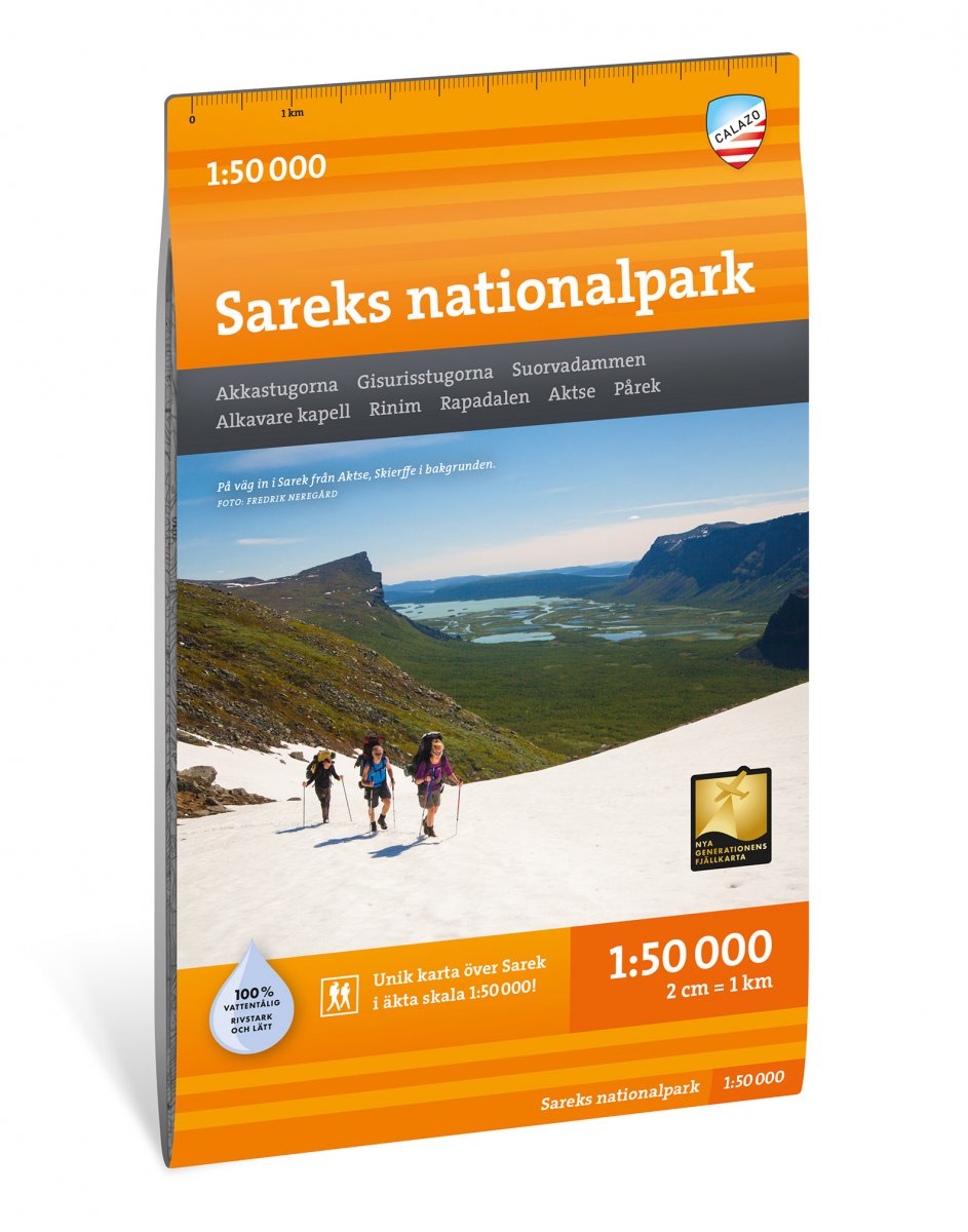 Sareks nationalpark 1:50 000 Calazo