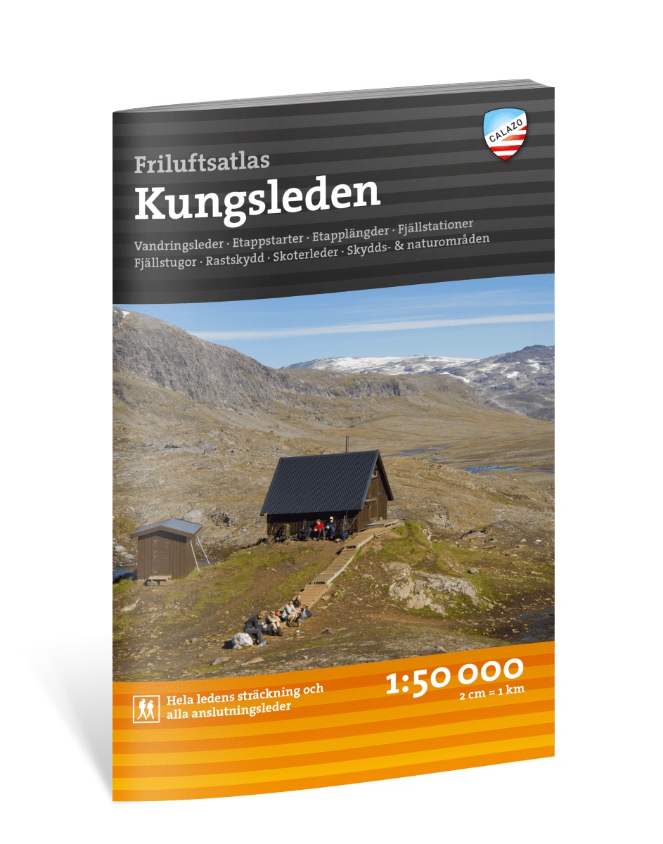 Kungsleden Friluftsatlas 1:50 000 Calazo