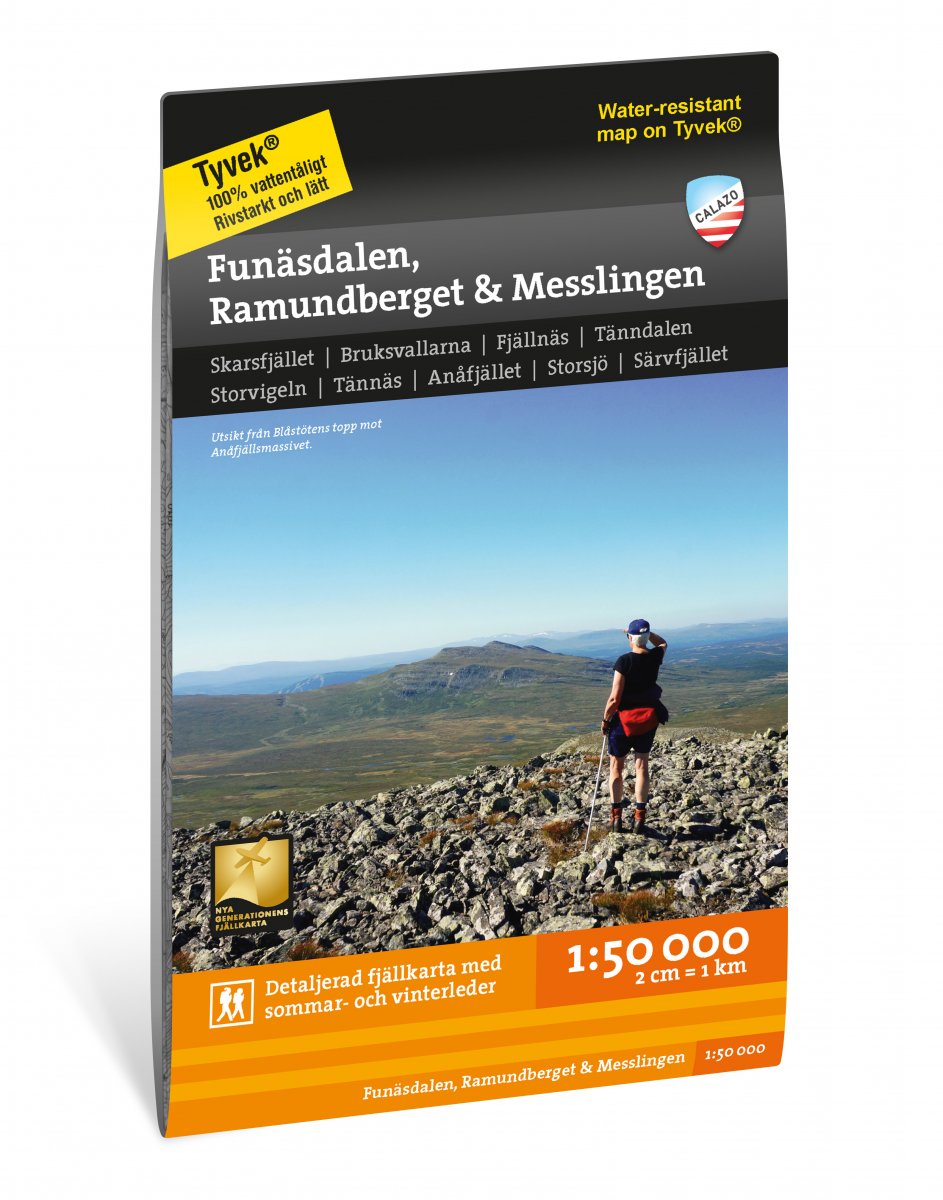 Funäsdalen, Ramundberget &amp; Messlingen 1:50 000 Calazo