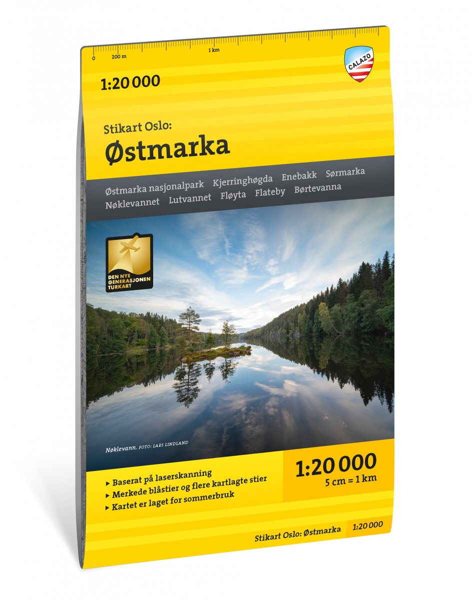 Oslo Östmarka Stigkarta Calazo