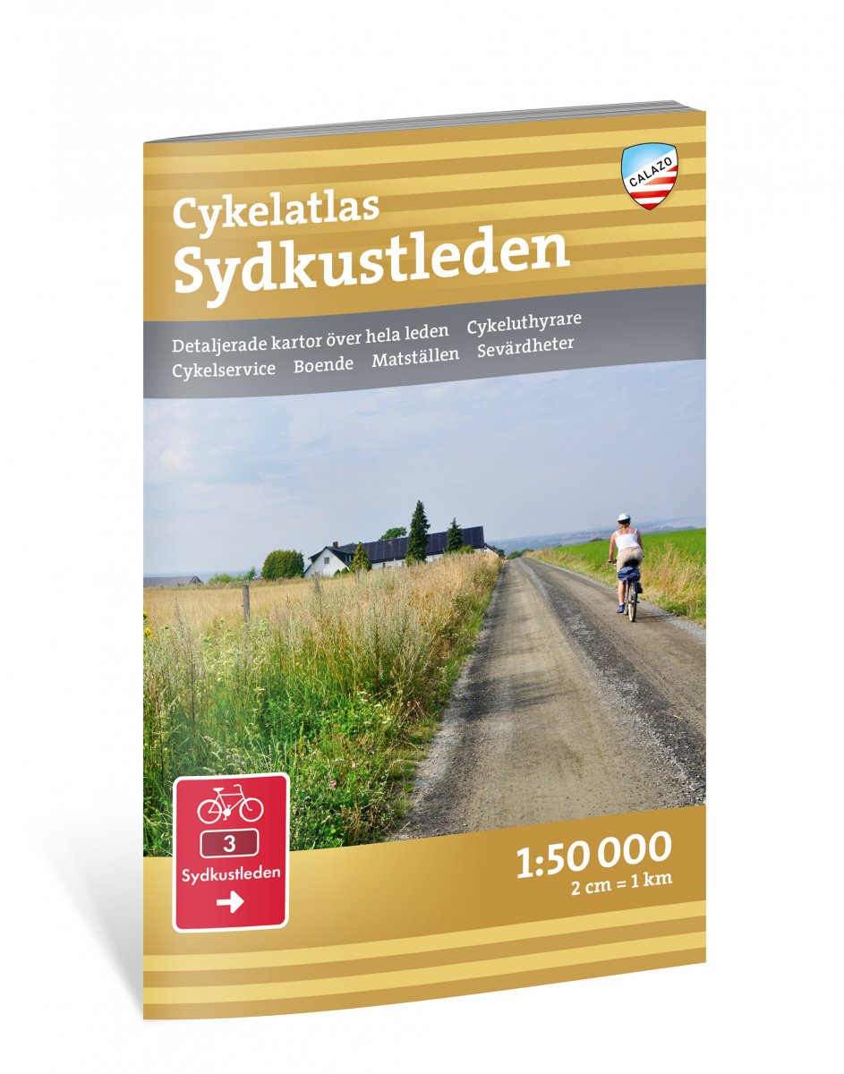 Sydkustleden Cykelatlas Calazo