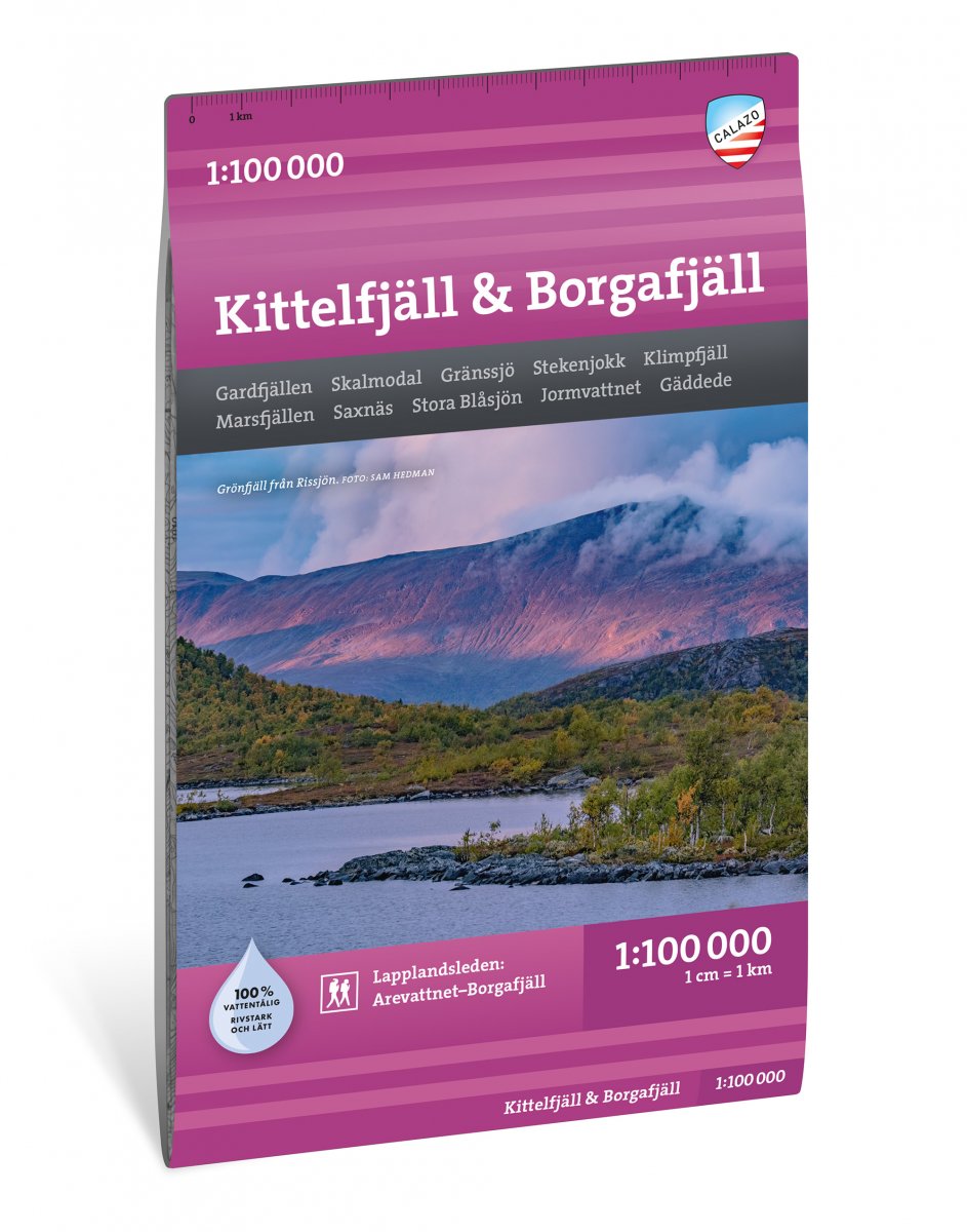 Kittelfjäll-Borgafjäll 1:100 000 Calazo