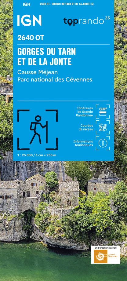 Gorges du Tarn et de la Jonte IGN2640OT Top25 IGN