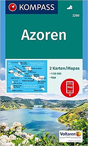 2260 Kompass Wanderkarte Azorerna