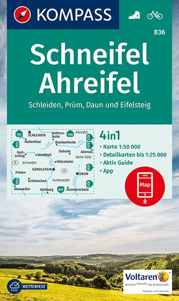 836 Kompass Wanderkarte