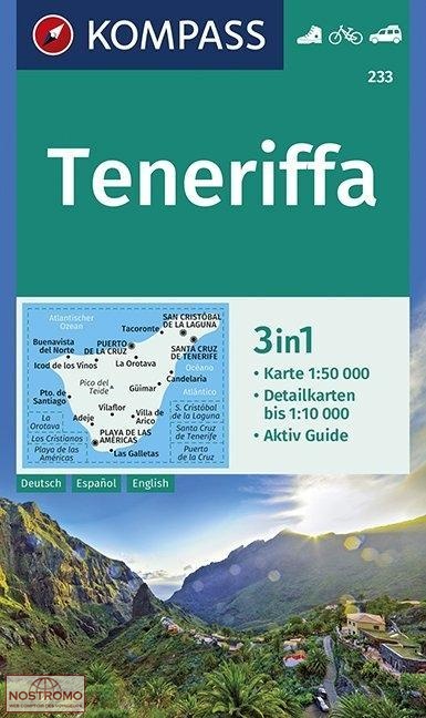 233 Teneriffa Kompass Wanderkarte