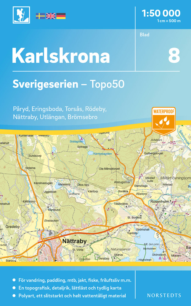 8 Karlskrona Sverigeserien 1:50 000