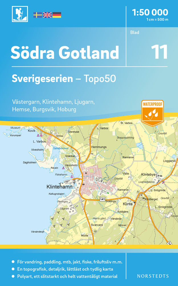 11 Södra Gotland Sverigeserien 1:50 000