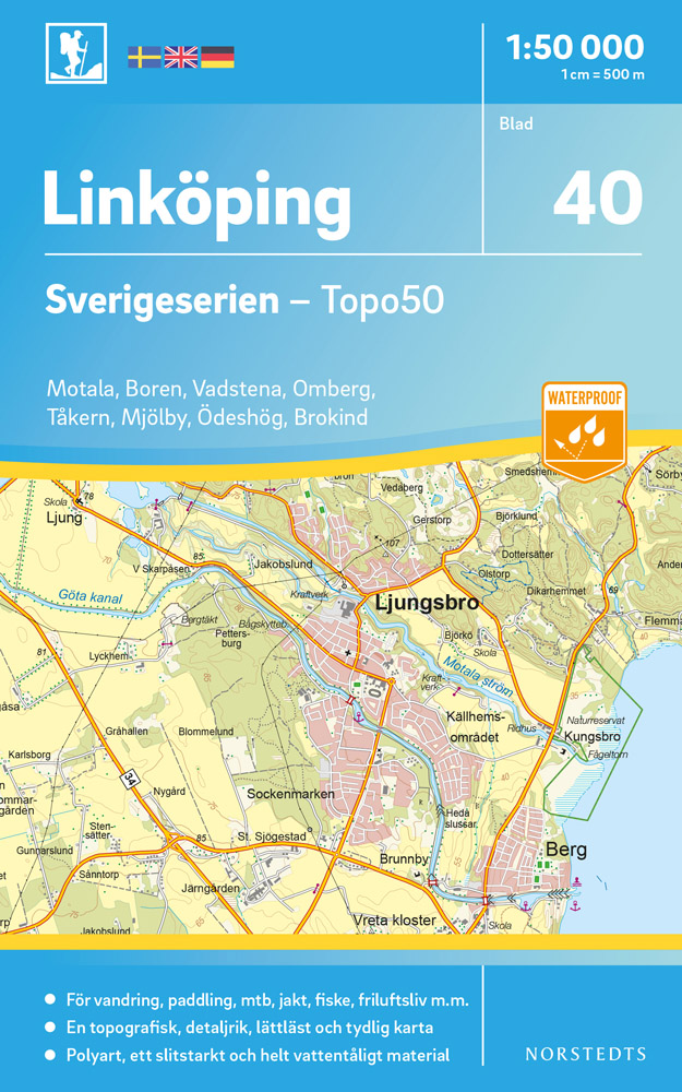 40 Linköping Sverigeserien 1:50 000