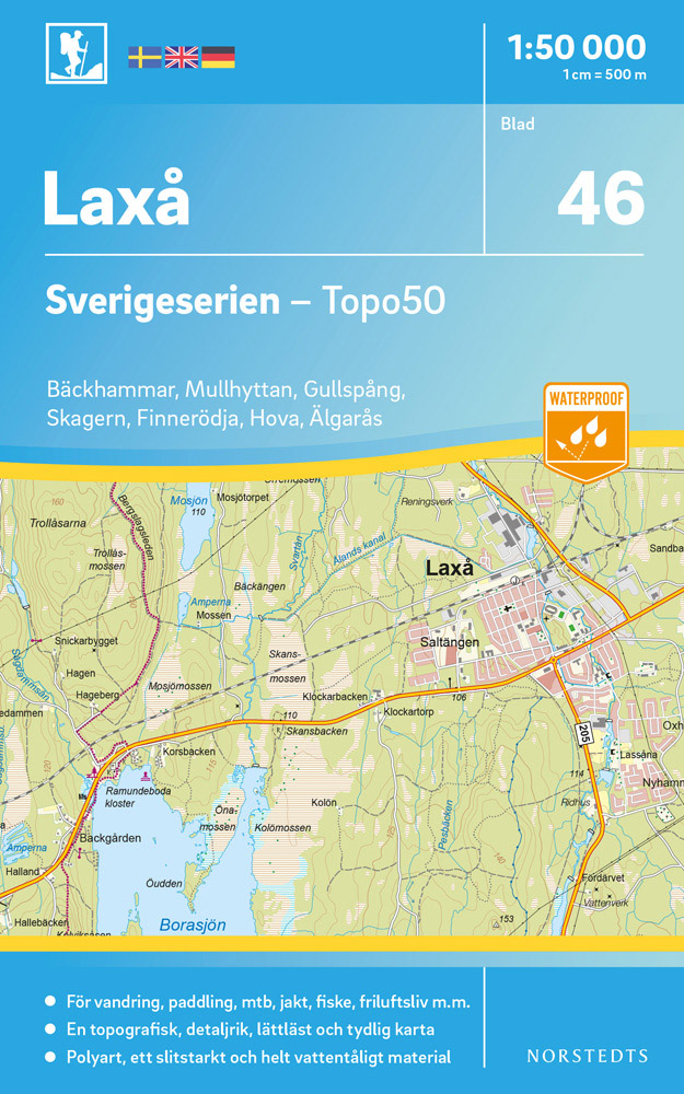 46 Laxå Sverigeserien 1:50 000