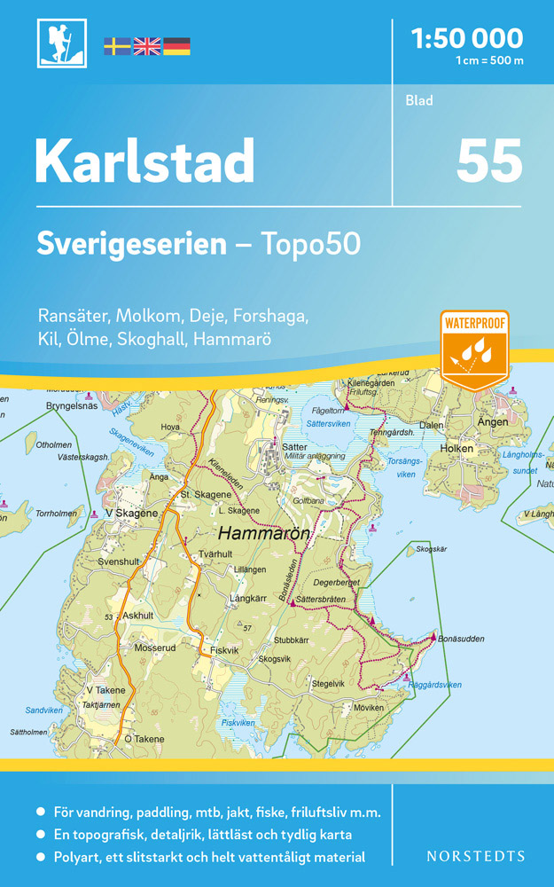 55 Karlstad Sverigeserien 1:50 000