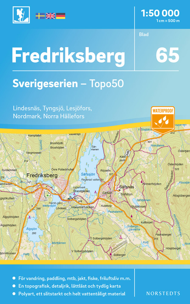 65 Fredriksberg Sverigeserien 1:50 000