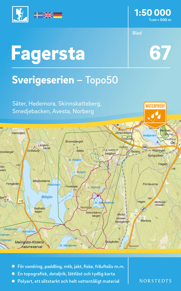 67 Fagersta Sverigeserien 1:50 000